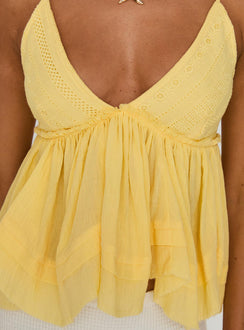 Zephyra Top Pale Lemon