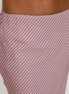 Reize Midi Skirt Pink Stripe