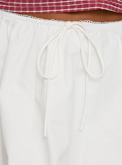 Nookie Mini Skirt White