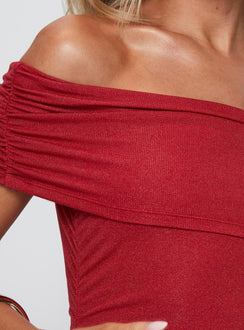 product Princess Polly Field Of Dreams Maxi Dress Crimson Straight Neck 