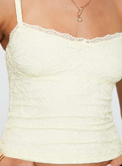 product Princess Polly Beacall Top Cream Sleeveless Scoop Neck 