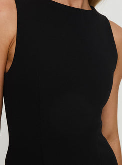 product Princess Polly Anse Mini Dress Black Boat Neck 