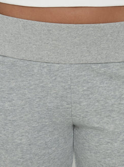 Norther Fleece Flared Pants Grey Marle