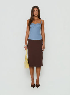 Elsea Structured Cami Top Blue