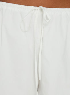 Avirea Relaxed Longline Shorts White