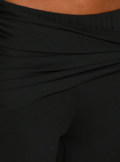 Hadlia Tie Waist Pants Black