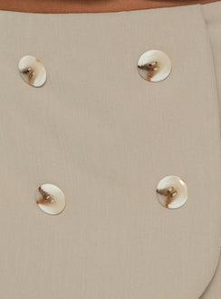 Juliettah Double Breasted Mini Skort Beige