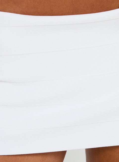 Karletti Bandage Mini Skort White