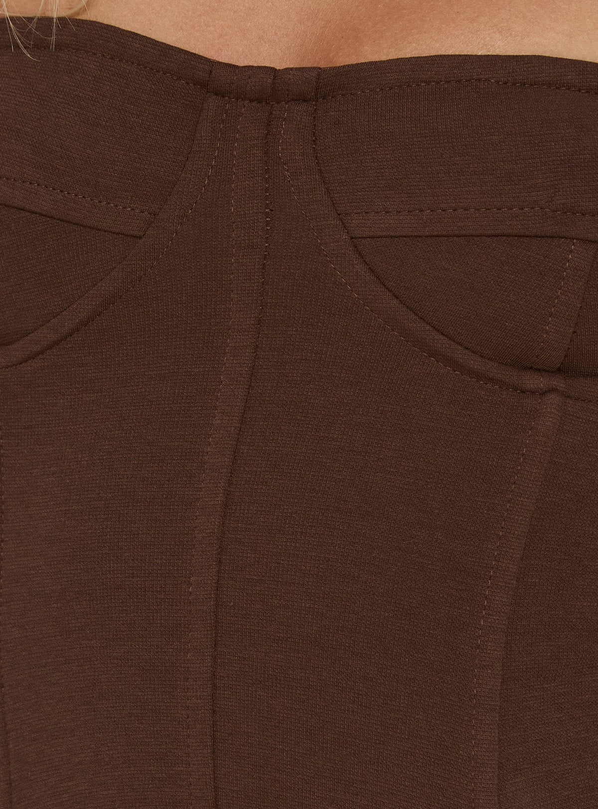 Nolla Strapless Structured Top Chocolate