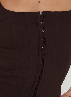 Floreva Corset Top Chocolate