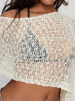 Boni Knit Poncho Cream