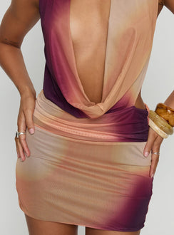 Tigress Halter Mini Dress Multi