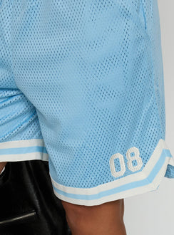New Heights Baggy Jersey Shorts Blue