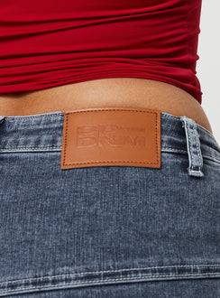 product Batkins Maxi Skirt Dark Wash Denim Princess Polly  Maxi 