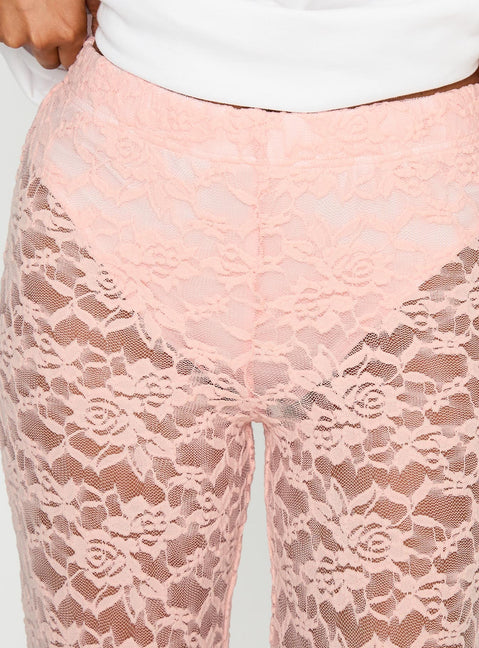 product Princess Polly Peru Lace Pants Pink 