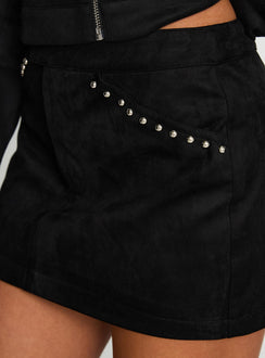 Willoughby Mini Skirt Black