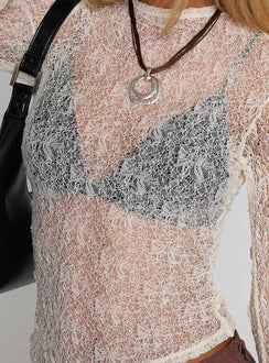 Dulaney Sheer Top White