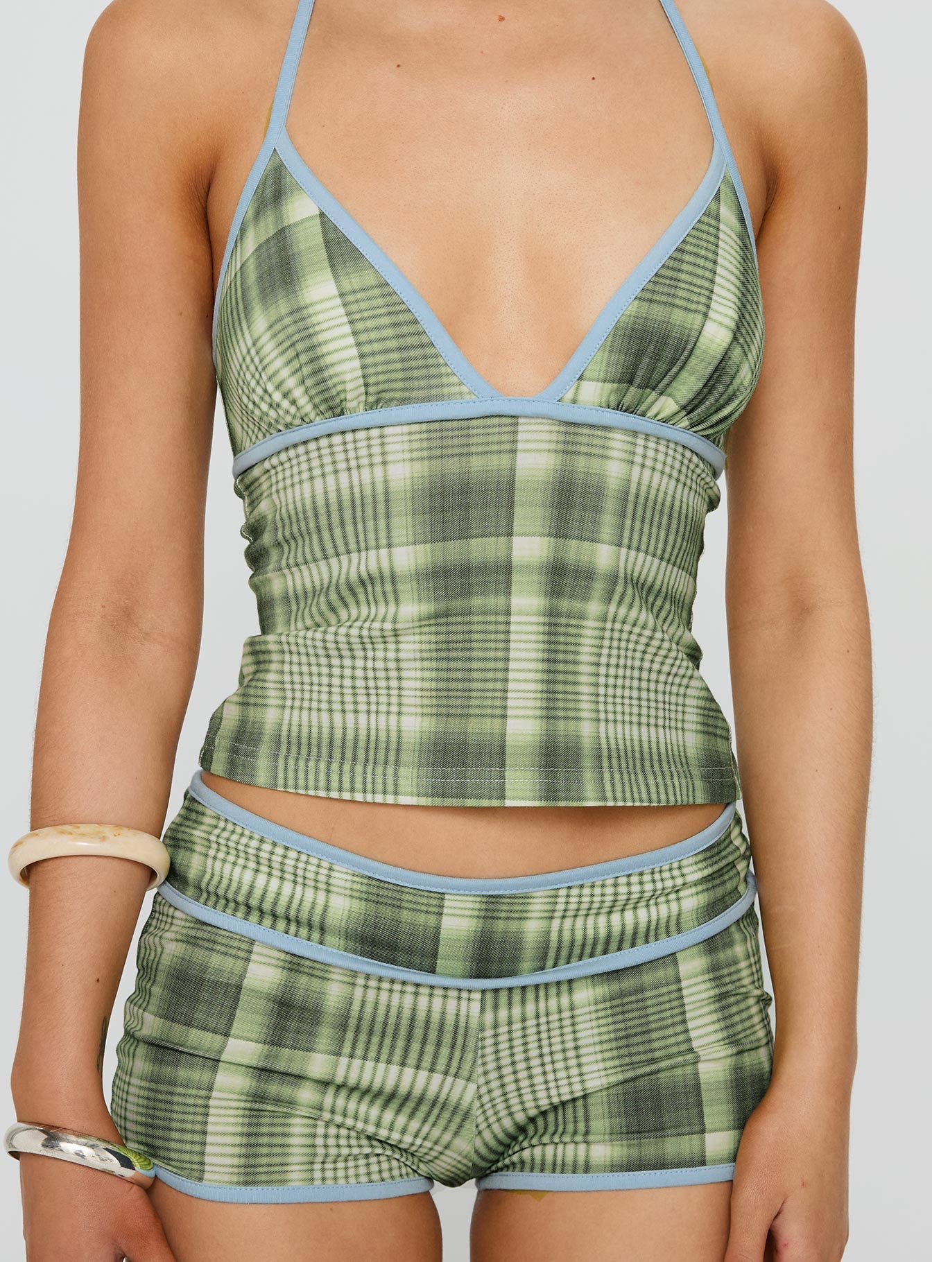 Leilanie Halter Micro Set Green Check