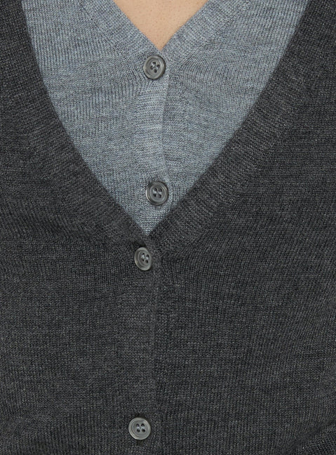 Shadow Cardigan Dark Grey