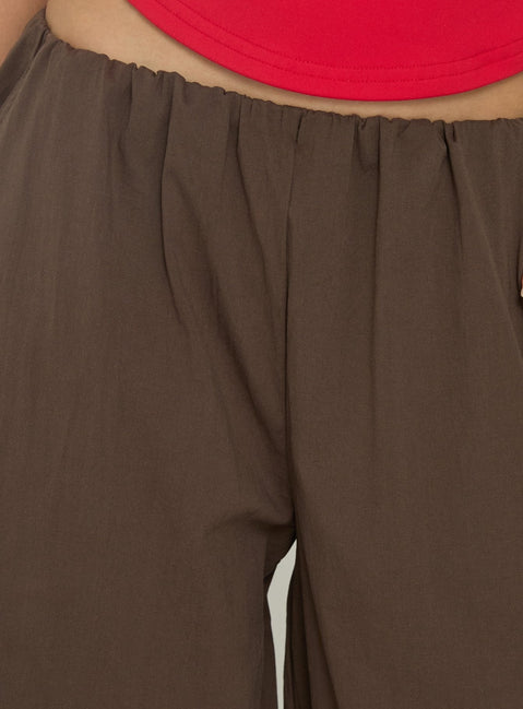 Lunea Concealed Waistband Cargo Pants Brown