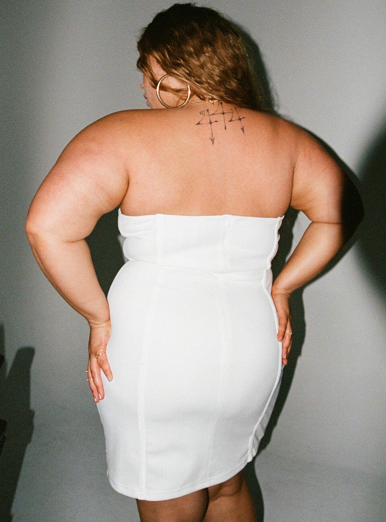 product Princess Polly Square Neck  Tristian Mini Dress White Curve