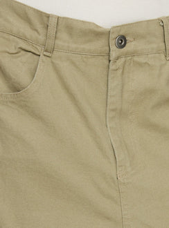 Sylene Pocket Detail Cargo Pants Khaki