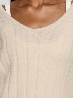 Main Thing Knit Sweater Beige
