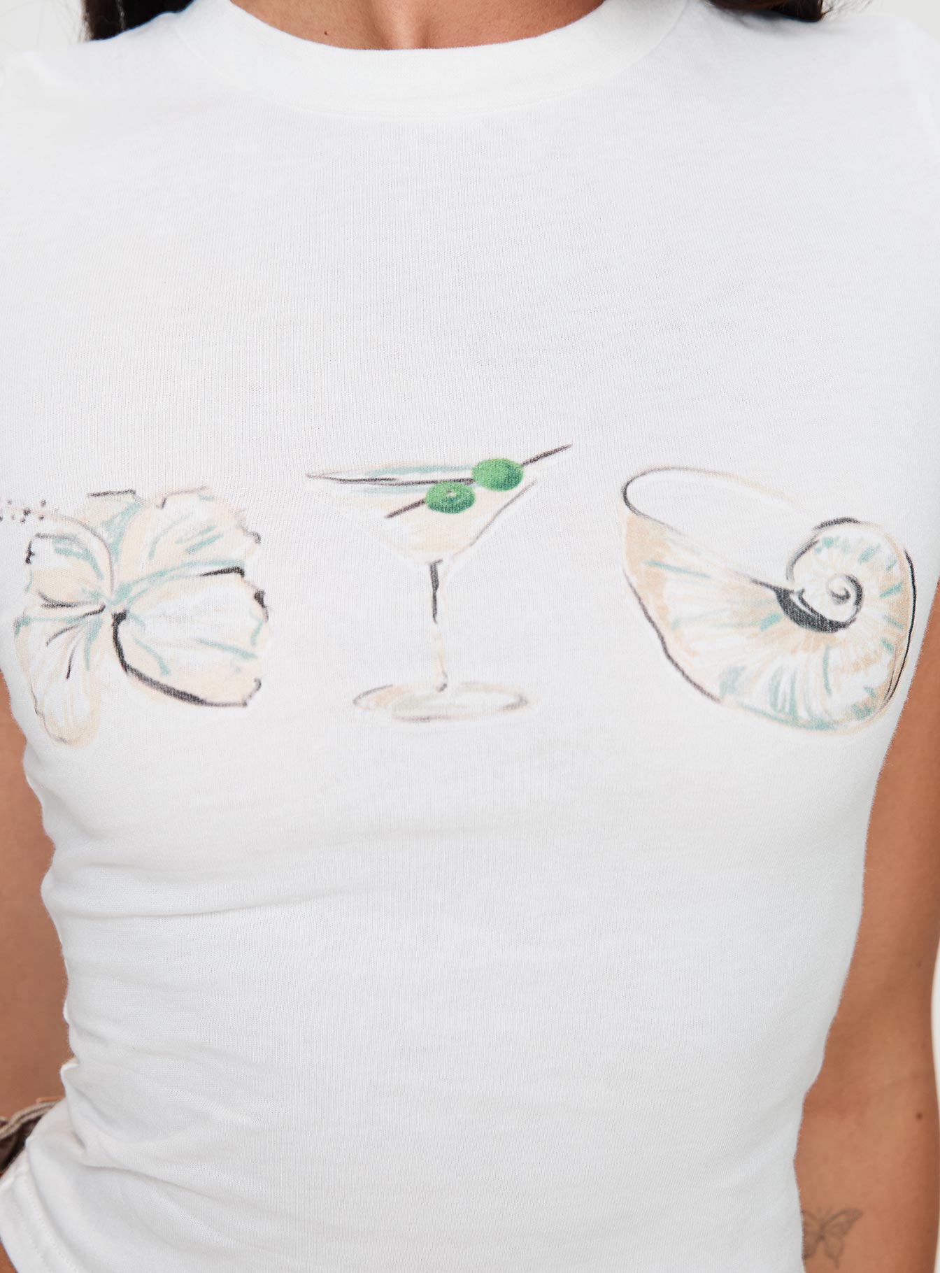 product Princess Polly Odyssey Tee White Sleeveless Crew Neck 