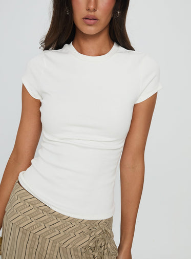 Baseline Longline Rib Top White