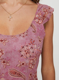 Kata Mini Dress Multi Paisley