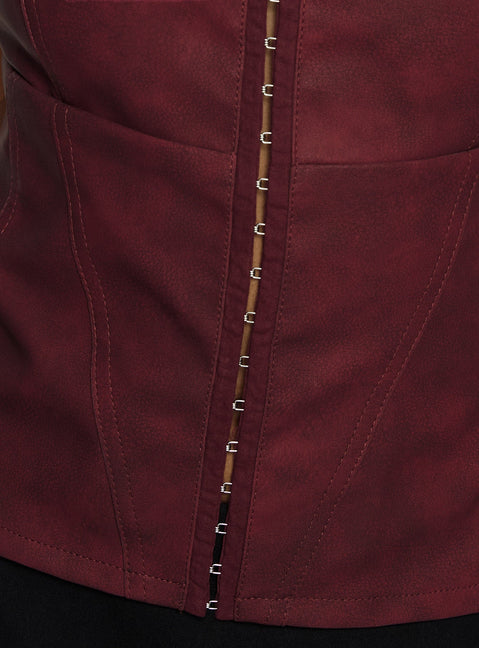 Supermodel Top Burgundy