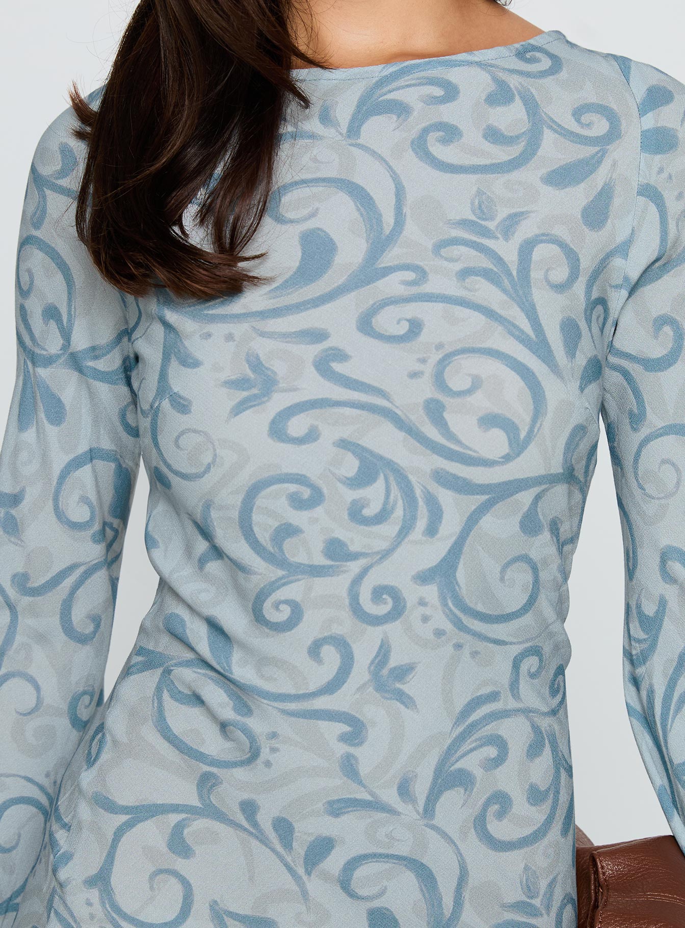 Miss Your Touch Backless Maxi Dress Blue Multi