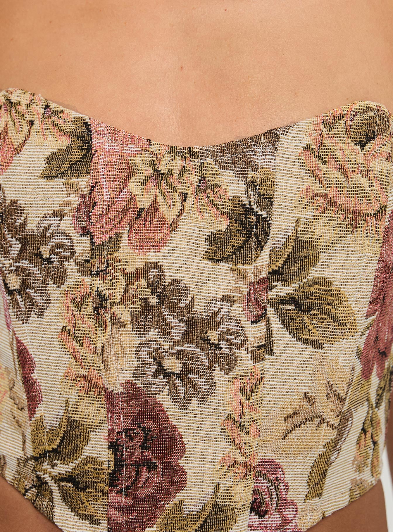 Wilsone Strapless Bustier Top Multi