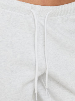 Kennah Wide Leg Sweat Pants Grey Marle