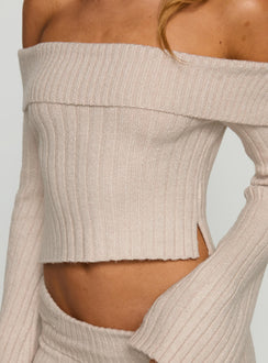 With Purpose Knit Jumper Beige