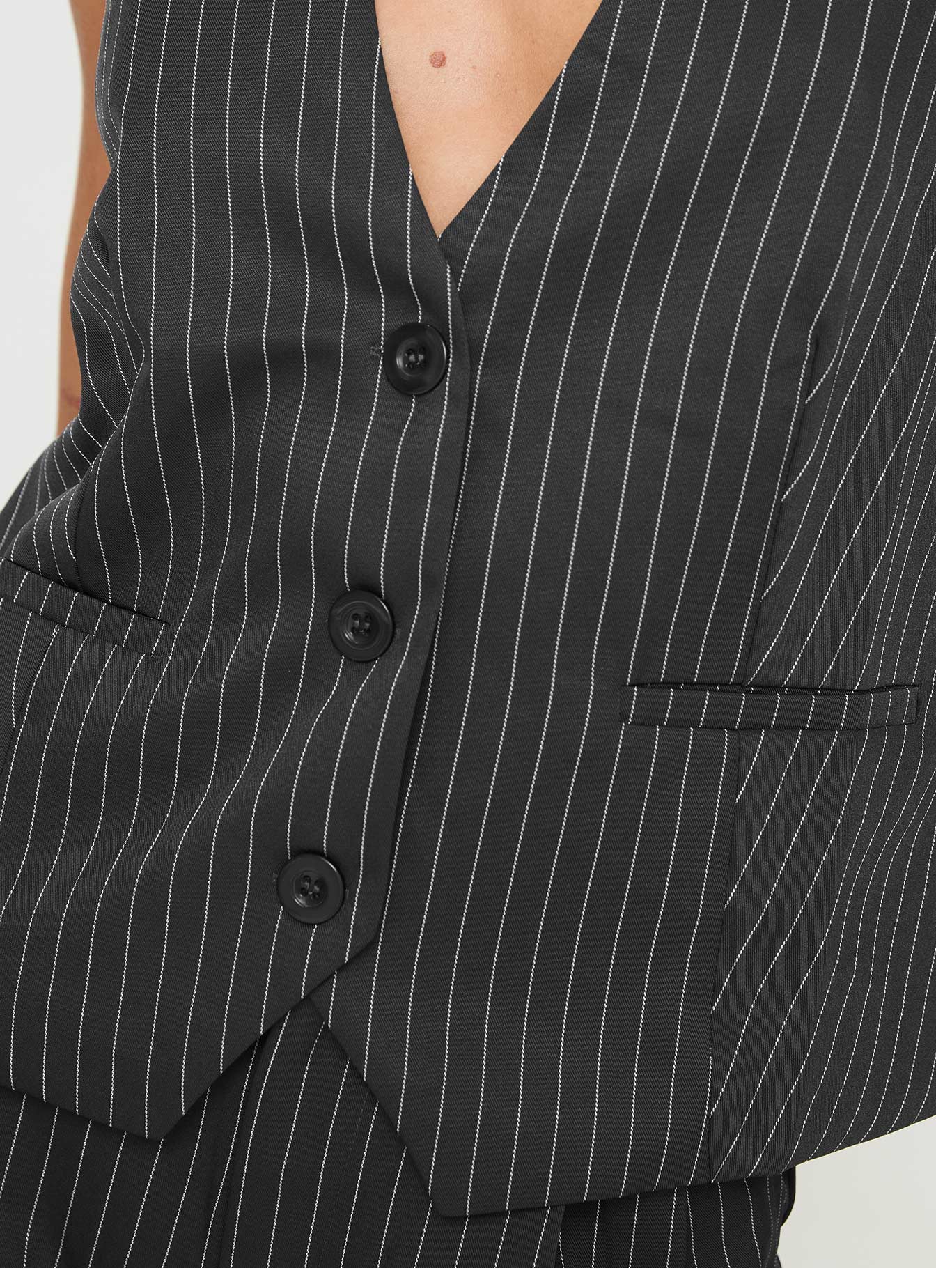 product Princess Polly In Office Vest Top Grey Sleeveless V-Neck 