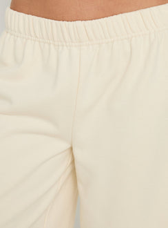 Sayllor Longline Sweat Shorts Cream