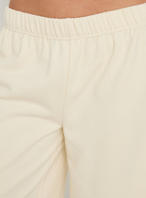 Sayllor Longline Sweat Shorts Cream