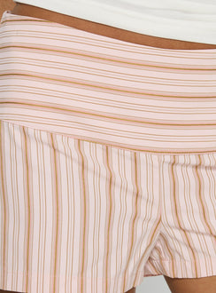 Clariel Mini Shorts Pink Stripe