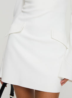 product Princess Polly Carters Long Sleeve Mini Dress White Petite High Neck 