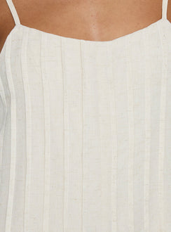 Avielle Relaxed Sleeveless Playsuit Beige