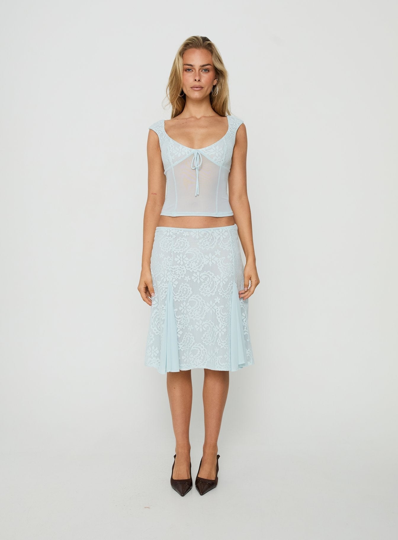 Quani Lace Top Blue
