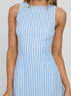 Yumiko Playsuit Blue Stripe