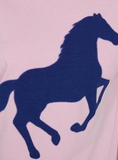 Steely Love Oversized Graphic Tee Washed Pink