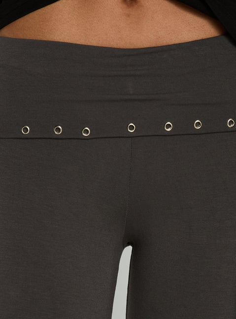 Enmu Capri Trouser Charcoal Grey