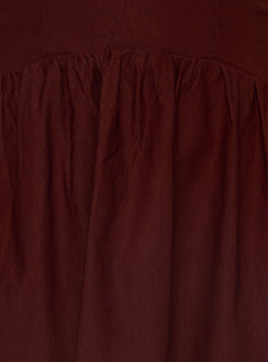 Evrae Strapless Playsuit Brown