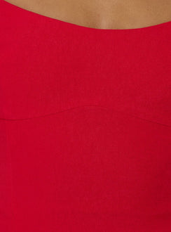 Elanah Structured Cami Top Red
