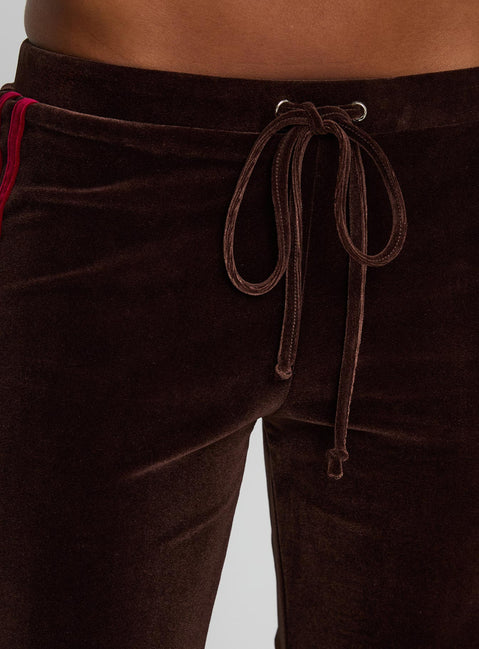 Belita Trouser Brown / Red