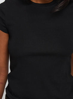 Prestige Longline Baby Tee Black