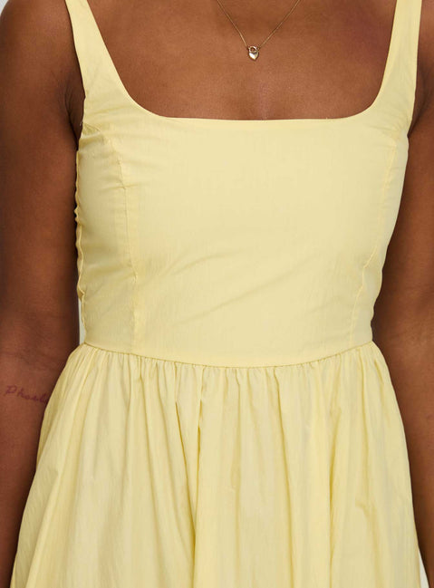 Cartmel Maxi Dress Lemon